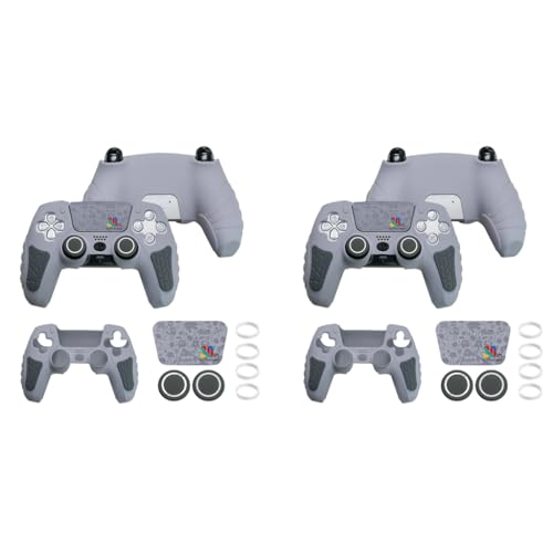 ZORBES® Game Controller Silicone Cover for PS5 Game Controller 30th Anniversary Customized Protective Cover for Controller, with 2 Thumb Grip Caps & Touchpad Sticker 2 PCS ZORBES® Game Controller Silicone Cover for PS5 Game Controller 30th Anniversary Customized Protective Cover for Controller, with 2 Thumb Grip Caps & Touchpad Sticker 2 PCS
